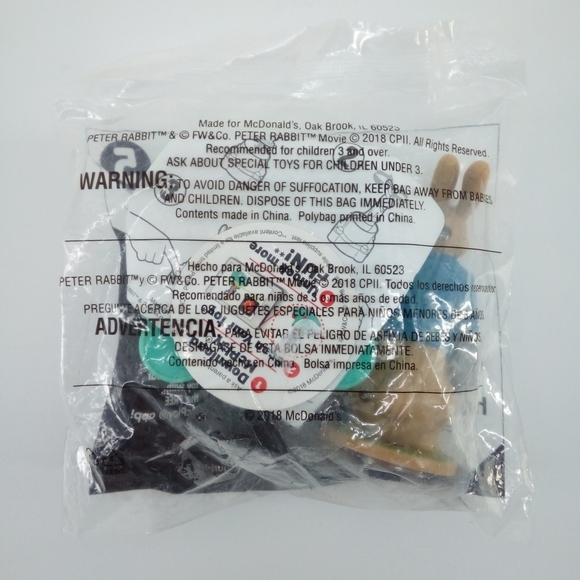 NIP McDonald's Peter Rabbit Challenge Catch Happy Neal Toy New in Package - Picture 2 of 3